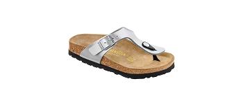 Dětské Gizeh Birkenstock Birko-flor Regular Stříbrné | CZ 14NWY